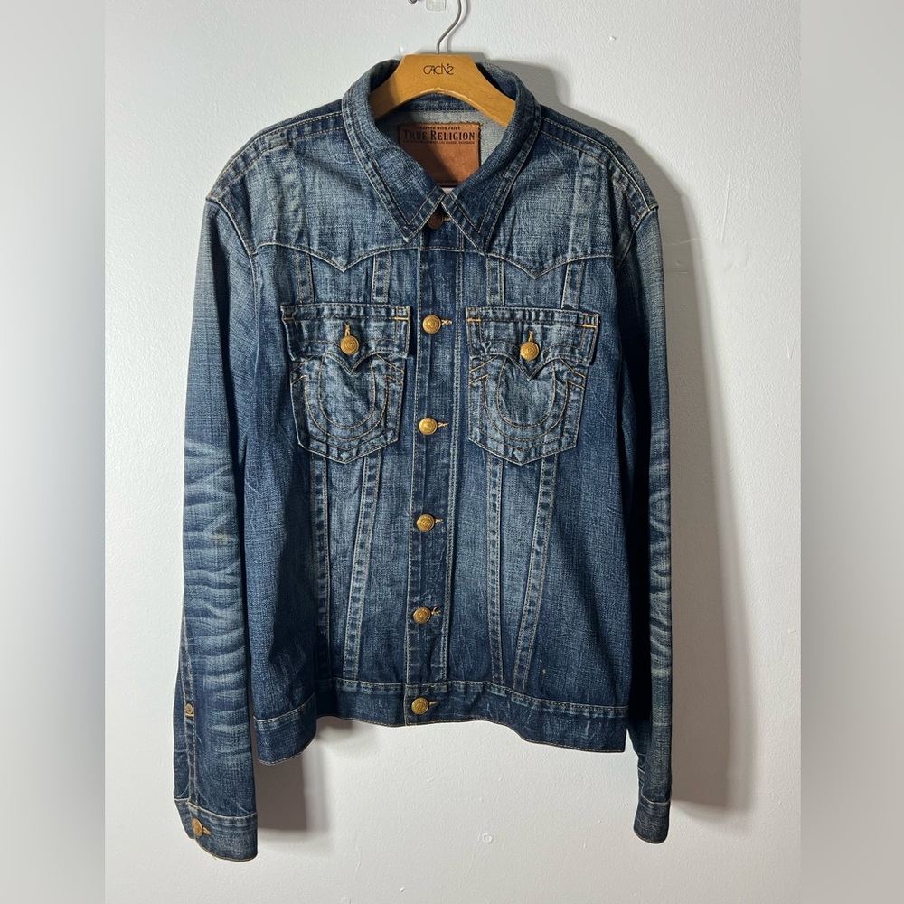 True Religion Blue Denim Jean Jacket